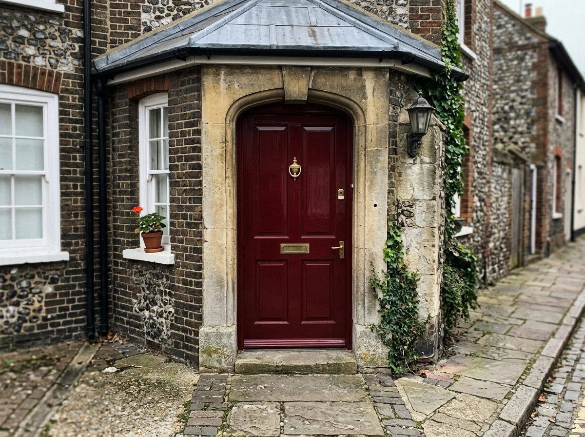 Canterbury door painting with careful period preparation