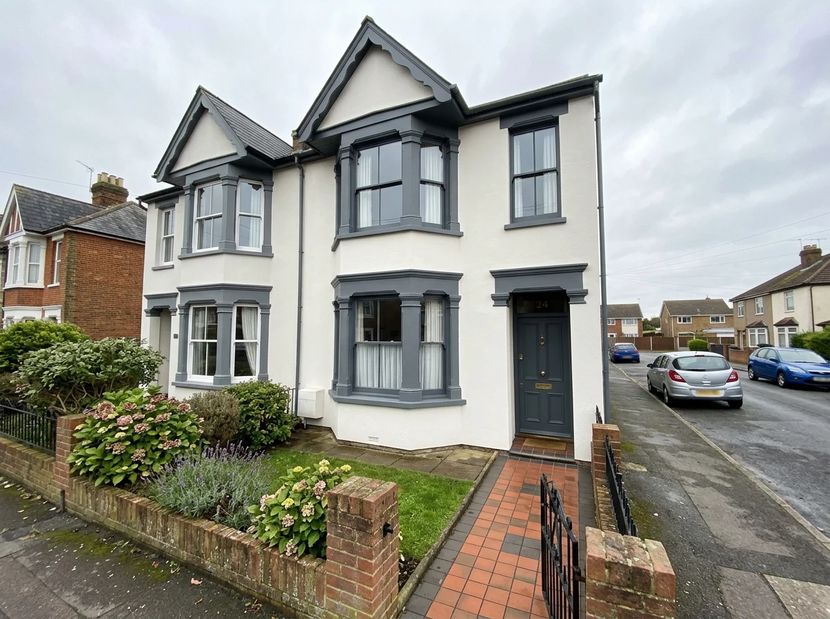 House painting project in Canterbury, full property coverage by Canterbury Decorators