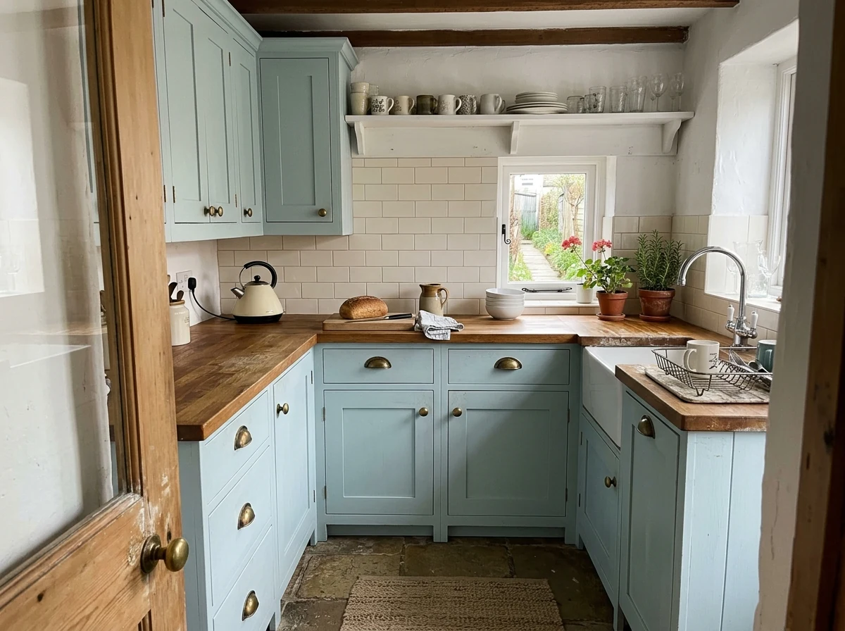 Kitchen cabinet painting in Canterbury by Canterbury Decorators