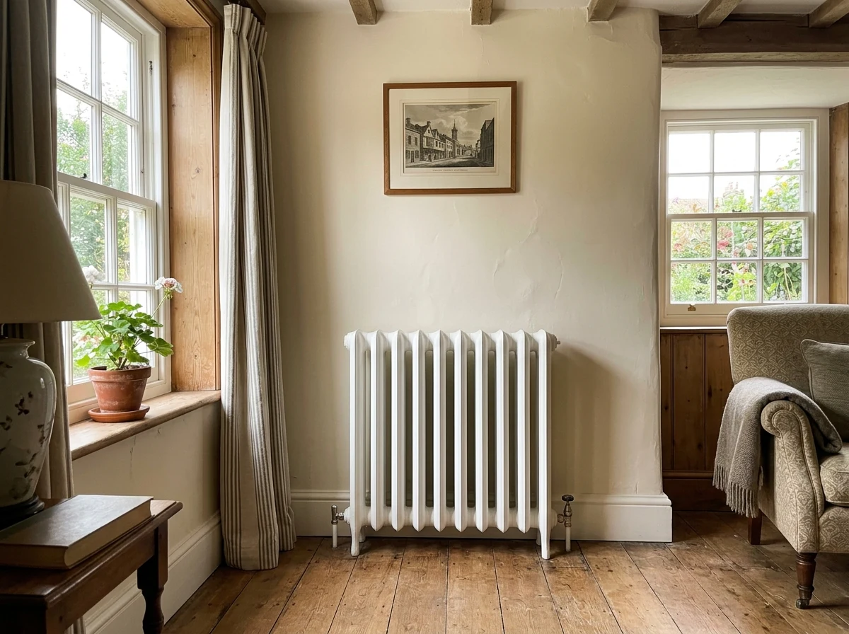 Radiator painting in Canterbury by Canterbury Decorators, professional painters refinishing a period radiator